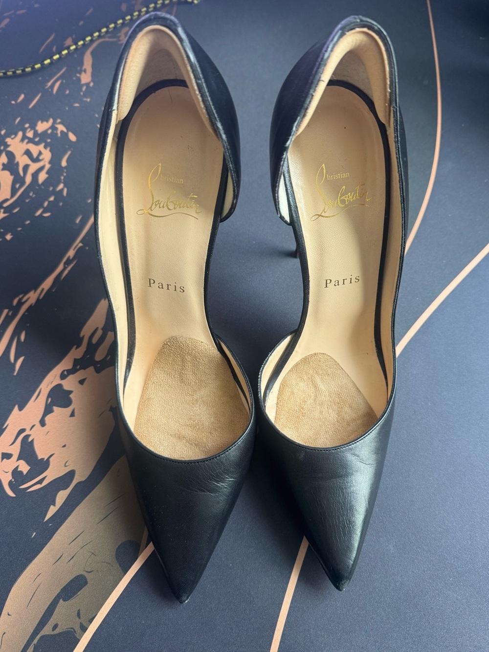 Christian Louboutin Black Iriza half-d’Orsay pump size 41 - Picture 10 of 15